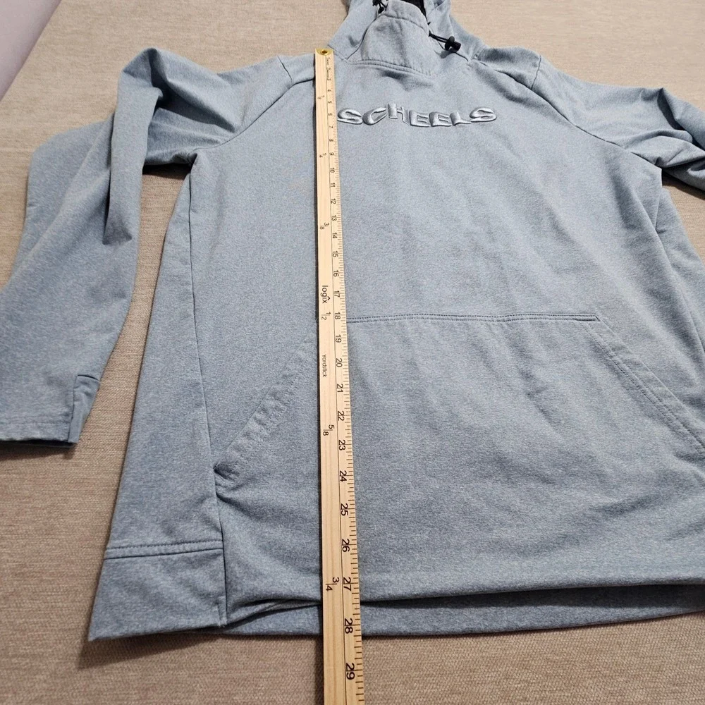 UNRL Scheels Performance Hoodie XL Blue Scuba Neck Pullover Sweatshirt